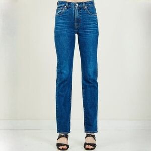 CQY Medium Wash Skinny Straight Jeans 24